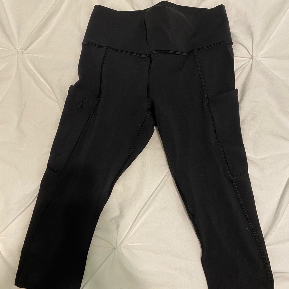 Athleta All-In Crop Leggings -Black
